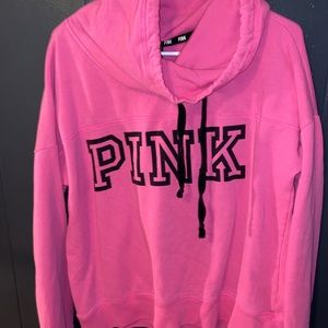 VS PINK. high collar hoodie. Size M